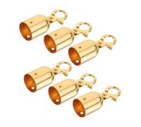 VILLCASE 6pcs Cord Lock Stoppers Durable Rope End Caps for Queue Barriers and Crowd Control Compatible with Various Rope for Hotel Lobbies and Event Management