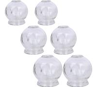 VILLCASE 6pcs Glass Cupping Therapy Cups Chinese Massage Cups Practical for Therapy and Dispel Wind and Dampness Suitable for Home Use and Muscle Relaxation