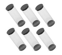 VILLCASE 6Pcs Golf Ball Storage Tubes Plastic 4.5X13.5Cm with Compact Display Box for Golf Enthusiasts and Outdoor Use
