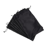 VILLCASE 6pcs Hair Extensions Bag Satin Wig Bags Easy to Open and Close Convenient to Carry Silk Satin Fabric Drawstring Pouches for Salons and Families