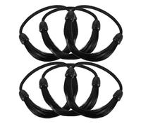VILLCASE 6pcs High-elasticity Hair Tie Elastic Hair Band Rope Black Korean Style Invisible Hold Versatile Use Stylish for Women Weddings Daily Wear