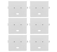 VILLCASE 6pcs Industrial Sewing Machine Throat Plate Steel Bobbin Cover Plate Replacement Silver for Flatbed Computerized Machines, Busy Garment Factories