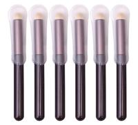 VILLCASE 6pcs Makeup Applicators Face Powder Pads Portable Artificial Fiber Foundation Brush Will Not Hurt The Eye Or Skin for Everyday Makeup Application