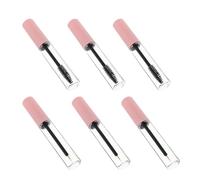 VILLCASE 6Pcs Mascara Tube and Eyeliner Bottles 5Ml Refillable Pet Material with Applicator Wand for Cosmetic DIY and Eyebrow Shaping