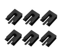 VILLCASE 6pcs Metal Car Mic Holder Bracket Radio Securely Mounts Microphone Optimizes Car Interior Space Quick Compatible with Major Radio Brands