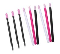 VILLCASE 6pcs Nail Grinding Pens with 3pcs Ceramic Carving Pens Quartz Material for Professional Manicure Cuticle Pusher