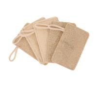 VILLCASE 6pcs Natural Loofah Sponge Set for Kitchen Cleaning, Easy to Store and Good Absorption Dish Scrubbing Sponges, Biodegradable Beige Home Cleaning Tools