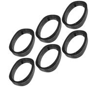 VILLCASE 6pcs Plastic Car Speaker Spacer Ring Adapter 6x9 Inch | Thickened Black Plastic, Noise Reduction and Waterproof Mounting Spacer, Door Stereo Installation, Easy Fit