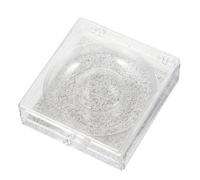 VILLCASE 6pcs Plastic Lash Case for False Eyelashes with Square Lash Tray and Shiny Bottom Cards Lightweight Eyelash Holder to Keep Them Clean and Secure