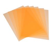 VILLCASE 6pcs Pvc Colour Gel Light Filters Colour Overlay Sheets for LED Lights and Photo Strobe Flash Orange