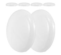 VILLCASE 6pcs Round White Plastic Lampshade Diffuser Discs for Ceiling Lights, Frosted Lampshade Covers with Easy Installation, Spreads Light Evenly for Residential and Commercial Spaces