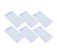 VILLCASE 6pcs Server Note Pad Guest Check Book, 50 Sheets Per Pad, Paper, Green, Paper Design, for Restaurant Servers and Waitresses, Upscale Venues and Busy Shifts
