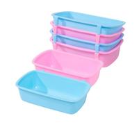 VILLCASE 6pcs Small Animal Water Bowls Feeder Bowl Washable Hanging Design Pp Material Suitable for Small Pets Feeding Chinchilla Ground Squirrel Pet Owners