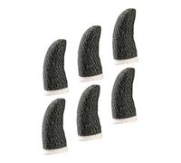 VILLCASE 6pcs Sweat Finger Cots for Touch Screen Game Thumb Mobile Game Finger Cover Black Lightweight Material for Intense Gaming Sessions