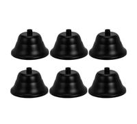 VILLCASE 6pcs Vintage Iron Pendant Light Shades Black Trumpet Shape Ceiling Canopy Easy Installation Metal Replacement Lampshades for Dining Room Home Decor
