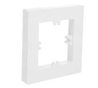 VILLCASE 6pcs White Screwless Decorative Wall Plate Cover for Light Switch and Socket, 86 Type, Made of Antiflaming Pc, Resistant to Discoloration and Fading, Suitable for Home