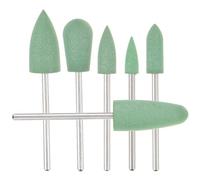 VILLCASE 6pcs Women Nail Drill Bit Manicure Drill Bit Cone-shaped Practical Nail Grinding Head Tools Easy to Carry Remove Dead Skin Plastic Stainless Steel for Personal Manicure at Home