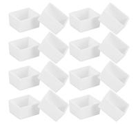 VILLCASE 75pcs Plastic Watercolor Paint Half Pans for DIY with 2ml Capacity, Easy to Clean Paint Storage Palette for Artists and Painters