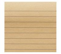 VILLCASE 7pcs Khaki Kraft Paper Self-adhesive Notes with Strong Adhesive and Lined Writing Pages, Square for Office and Family Use, Creative Simple Design for Students and Daily Organising