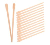 VILLCASE 800pcs Hair Removal Wax Stick Wooden Oval Wax Applicator for Eyebrow Nose Lip Reusable Waxing Sticks for Body