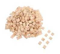 VILLCASE 800pcs Natural Wood Tiles Blank Wooden Letters for DIY Crafts Painting Art Projects Safe Non Toxic Small Wood Pieces for Home Decoration and Learning