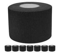VILLCASE 8pcs Black Disposable Neck Strips for Barbers Hairdressing Paper Bands with Sealing Function Comfortable Neck Wraps for Salon Haircuts Spa Massage Hygiene and Hair Containment