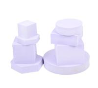 VILLCASE 8pcs Geometric Photography Props Three-dimensional Geometry Foams Stereo Cube Adornments for Home Decor Lounge Ornaments for Living Bedroom Party