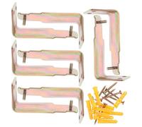 VILLCASE 8pcs Heavy Duty Fire Extinguisher Wall Brackets 6x30mm Expansion Tubes and 4x30mm Screws, Fire Extinguisher Hanging Hooks Set for Commercial and School Use