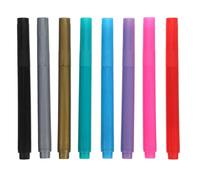 VILLCASE 8pcs Metallic Wine Glass Markers Pens, Washable and Quick-dry, Reusable Abs Material, for Scrapbooks and Craft Projects, Easy-clean Glass Paint Pens