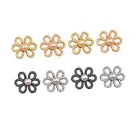VILLCASE 8pcs Pants Waist Tightener Pant Clip Alloy Flower Shaped Delicate Buttons for Jeans Replacement Button for Jeans Fix Clothes Firmly Add Diversity for Wedding Working Clothes