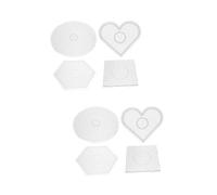 VILLCASE 8pcs Pegboards for Teens Fuse Beads Boards DIY Beading Craft Beads Board Square Pegboard DIY Template