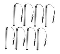 VILLCASE 8Pcs Retractable Mini Stylus Pens for Touch Screens, Lightweight Capacitive Stylus Pen with Comfortable Grip, Plastic and Metal Material, Suitable for Tablets and Atms