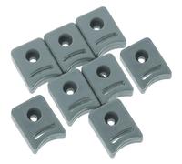 VILLCASE 8pcs Shower Stopper Anti-Collision Sliding Door Bumper Precise Positioning Smooth Quiet Operation Sturdy Plastic for Bathroom Renovation Shower Door Guides