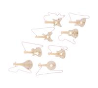 VILLCASE 8pcs Unfinished Wood Electric Guitar Cutouts for DIY Coloring Craft Supplies Rustic Music Theme Party Decorations Thanksgiving Autumn Hanging Ornaments for S Creative Play