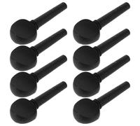 VILLCASE 8pcs Wooden Violin Peg Set for 4/4 Violin, Professional Design Easy Installation, Black Wooden Tuning Peg Replacements for Stable Performance and Precision Tuning