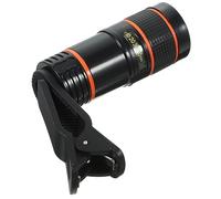VILLCASE 8X Telephoto Lens for Smartphones and Cameras, Portable ABS Long-Focus Lens with Large Depth of Field and Colour Image Quality, for Tourism and Watching The Game