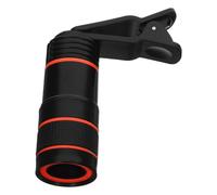 VILLCASE 8x Telephoto Lens Monocular with Adjustable Focal Length and 8 Times Black Monocular Cell Phone Lens Improving Imaging Quality, Portable for Smartphone for Mobile Phone
