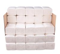 VILLCASE 9 Packs White Natural Wood Pulp Tissue Paper Napkins 80 Sheets Each Pack, Soft and Strong Paper Extraction for Restaurant and Home Use