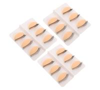 VILLCASE 9pair Realistic Lash Mannequin Eyelids with Double-layer Silicone Replacement Lids for Professional Makeup Artist Training and Makeup Practice Sessions