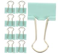 VILLCASE 9pcs Metal Binder Clips Assortment Multi-Function Paperclips for Classifying Pages and Clipping Envelopes, Bright and Practical Clips Suitable for Office and Home Use