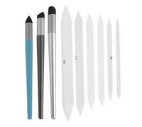 VILLCASE 9pcs Oil Pastel Blending Tools with Sponge and Plastic, Soft Rubbing Stumps for Sketch Drawing and Fine Transitions, for Artists and Students in Personal Studios and Painting