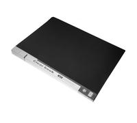 VILLCASE A3 Black Document Holder Folder with 40 Inner Sheets, Large Capacity Portable Plastic Folder with Pocket Design for Drawings and Menus