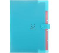 VILLCASE A4 File Folder Organizer Five-Pocket Folder 12.2x9.1x1.5inch Anti-Deformation File Organization Pp Material Simple Elegant Fashionable for Office and School