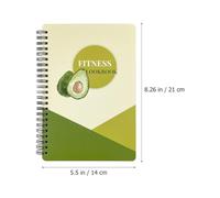 VILLCASE A5 Workout Notebook Fitness Journal Spiral Binding Weekly Reviews Record Starting Measurements Gym Home Premium Paper Fitness Agenda Notepad for Students and Teachers Random Color