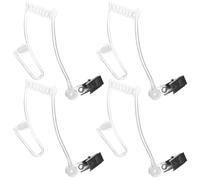 VILLCASE Acoustic Tube Earpiece Replacement Pvc 4pcs for Radio Headset