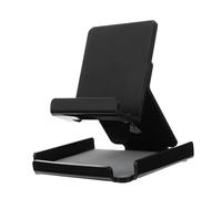 VILLCASE Acrylic Desk Cell Phone Stand Holder with Charging Dock Stable Cradle for Smartphones Viewing Angle for Office and Home Use Black