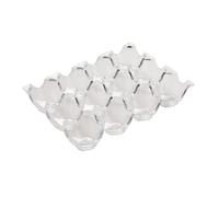 VILLCASE Acrylic Egg Storage Box for Refrigerator with 12 Grid Design Organize and Protect Eggs from Cracking Suitable for Fridge and Freezer Use