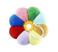 VILLCASE Adjustable Anti-scratch Pet Neck Cone Flower Shape Pp Cotton Collar Chic Beautiful Collar for Cats in Period after Surgery Assorted Color