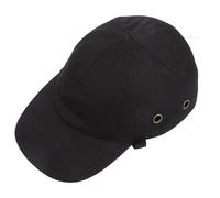 VILLCASE Adjustable Black Hard Bump Cap with Abs Shell, Breathable Four-hole Safety Hard Baseball Hat for Construction Workers, Welders, and Sports Protection
