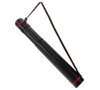 VILLCASE Adjustable Black Plastic Drawing Tube and Long Design, Extendable Poster Storage Tube with Shoulder Strap for Artwork and Blueprint Transport